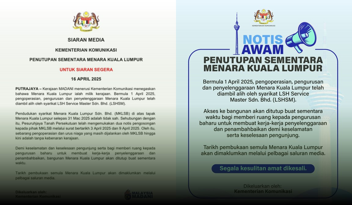 menara kl closure
